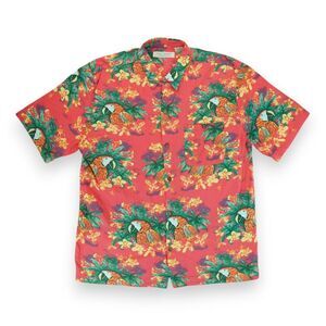 Island Republic‎ Hawaiian Shirt Mens XL Short Sleeve Pockets Relaxed Fit